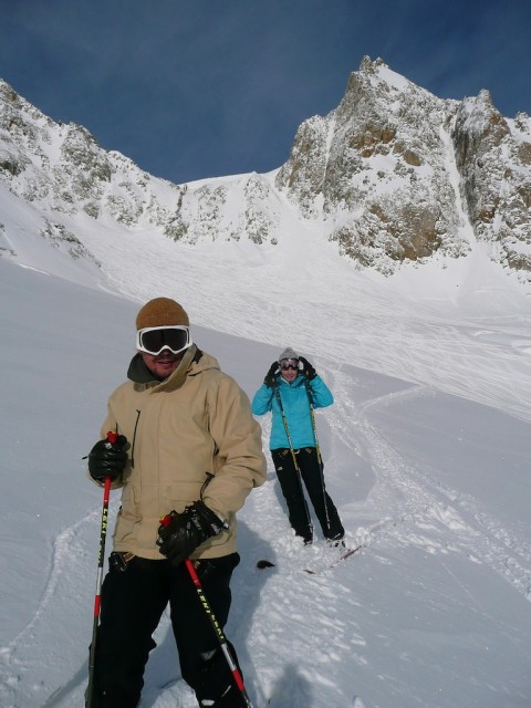 Skiing Glacier de Toule