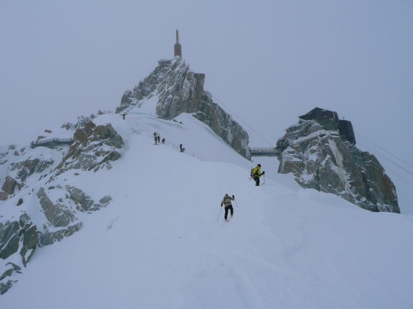 Skis On, l'Aiguille du Midi, Chamonix, France