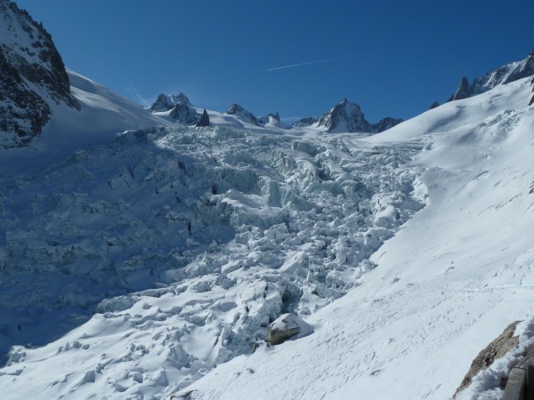 Seracs on the Vallee Blanche