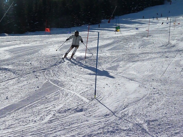 Olivia Training Slalom in Flaine
