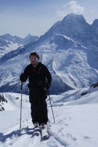 Richard Skinning up Col du Belvedere