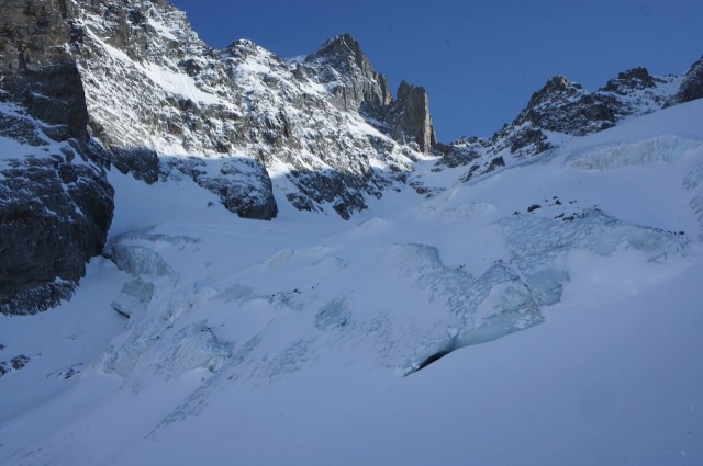 Glacier below Col du Belvedere