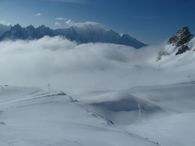 Mont Blanc in the Clouds