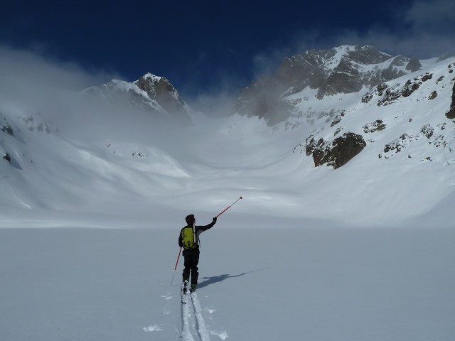 Jerome Pointing out some Chamois