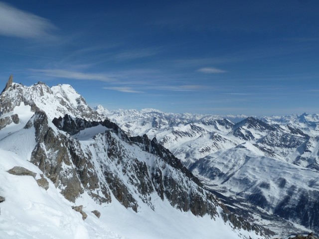 View from Lunch (Grand Combin, Matterhorn, Monte Rosa)