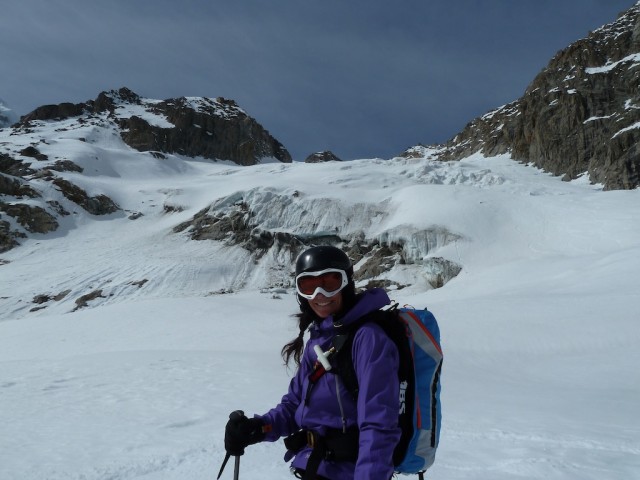 Samala on the Brenva Glacier