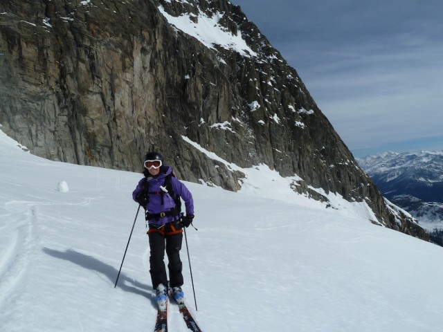 Samala on the Brenva Glacier