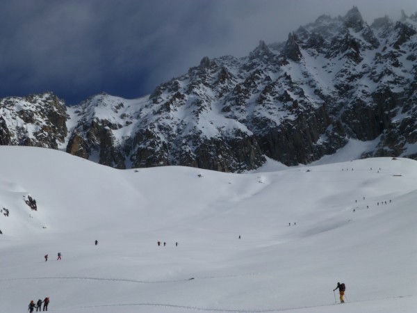 Skinning up to Col du Passon