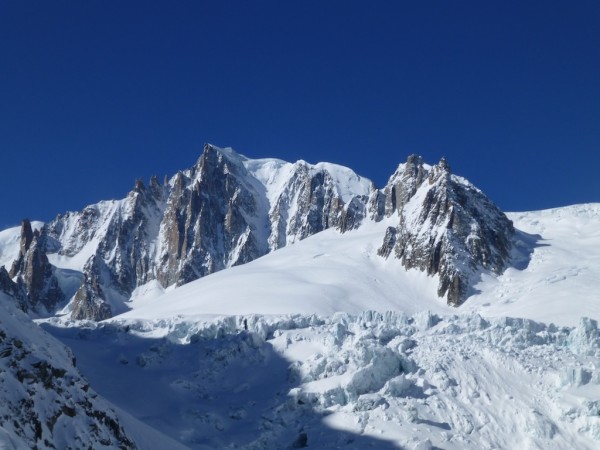 Vallee Blanche and Mont Blanc du Tacul Behind
